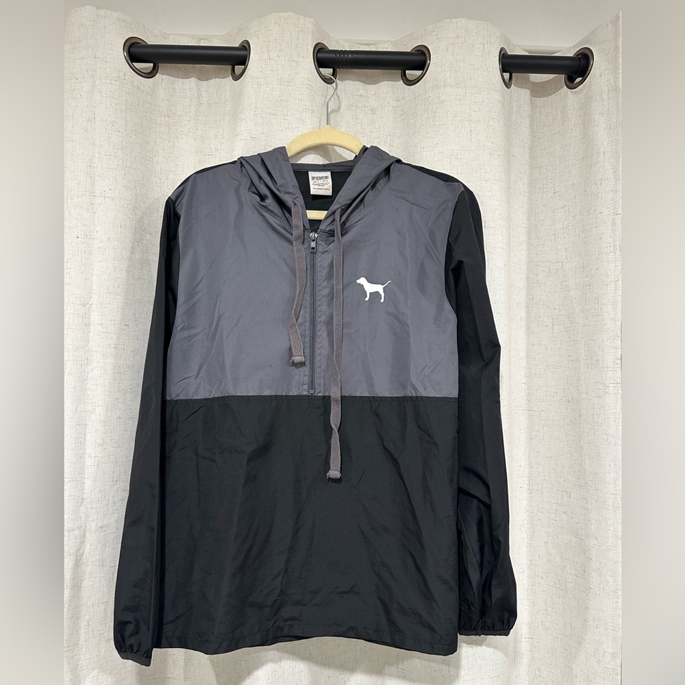 PINK Victoria's Secret Gray Windbreaker